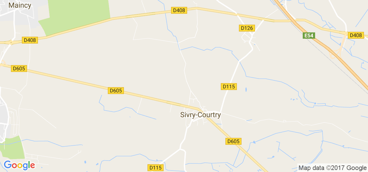 map de la ville de Sivry-Courtry