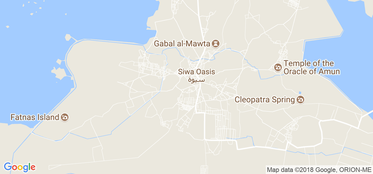 map de la ville de Siwa