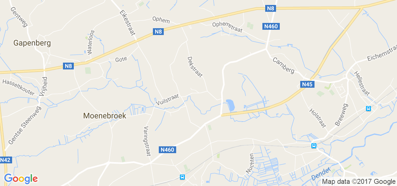 map de la ville de Smeerebbe-Vloerzegem