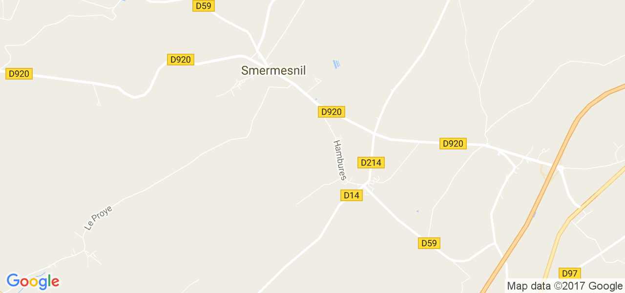 map de la ville de Smermesnil