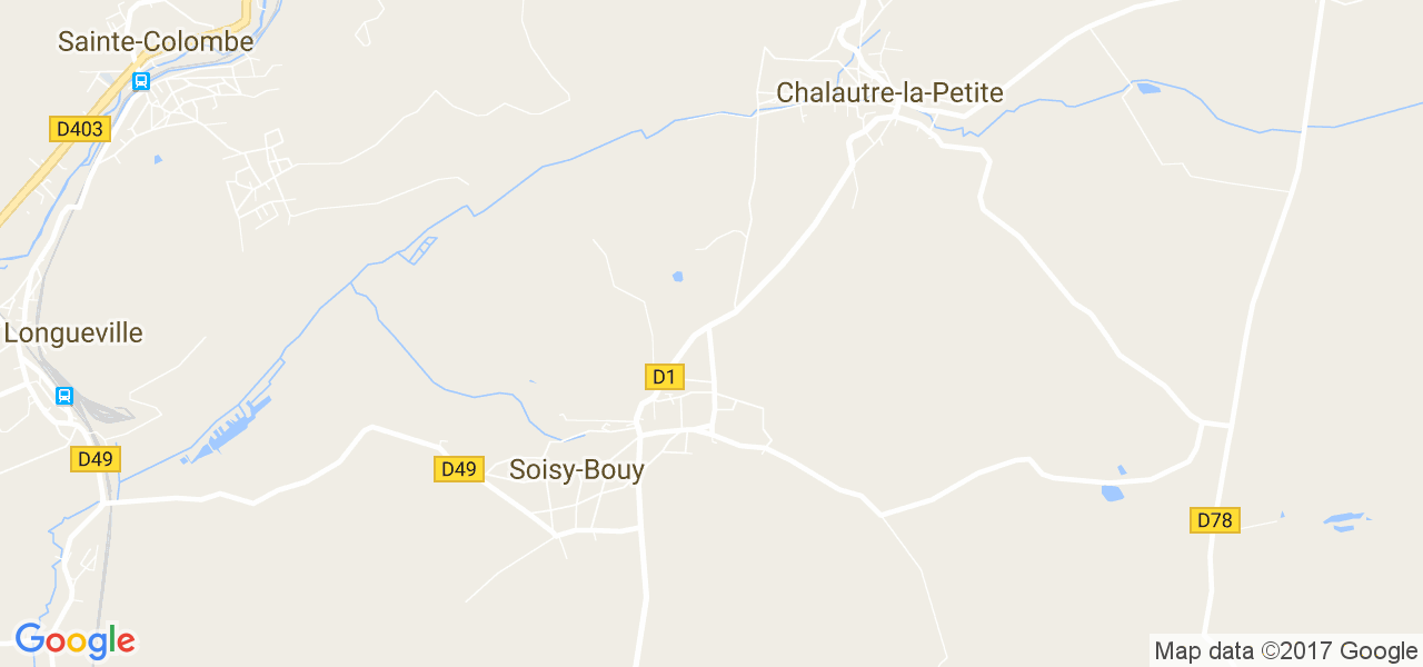 map de la ville de Soisy-Bouy