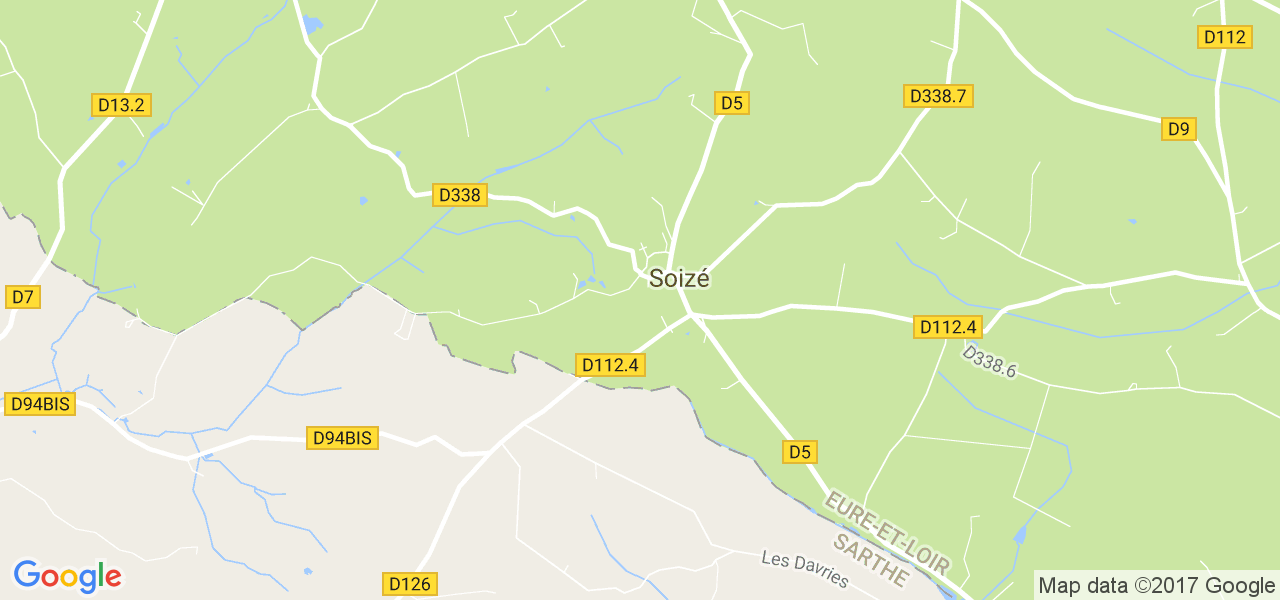 map de la ville de Soize