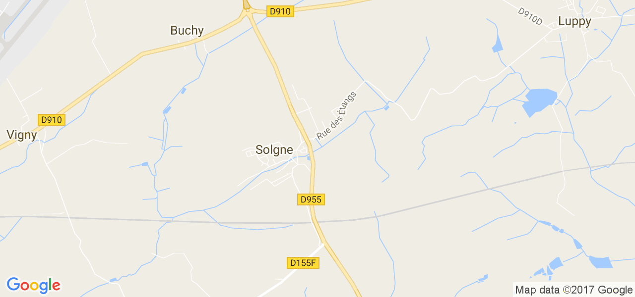 map de la ville de Solgne