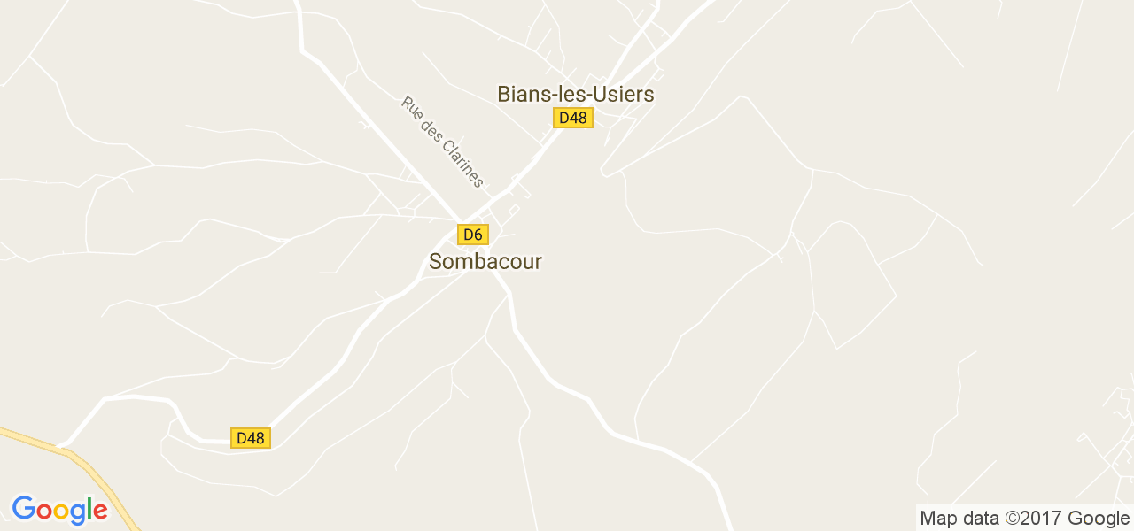 map de la ville de Sombacour