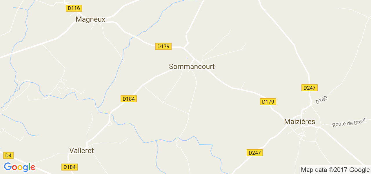 map de la ville de Sommancourt