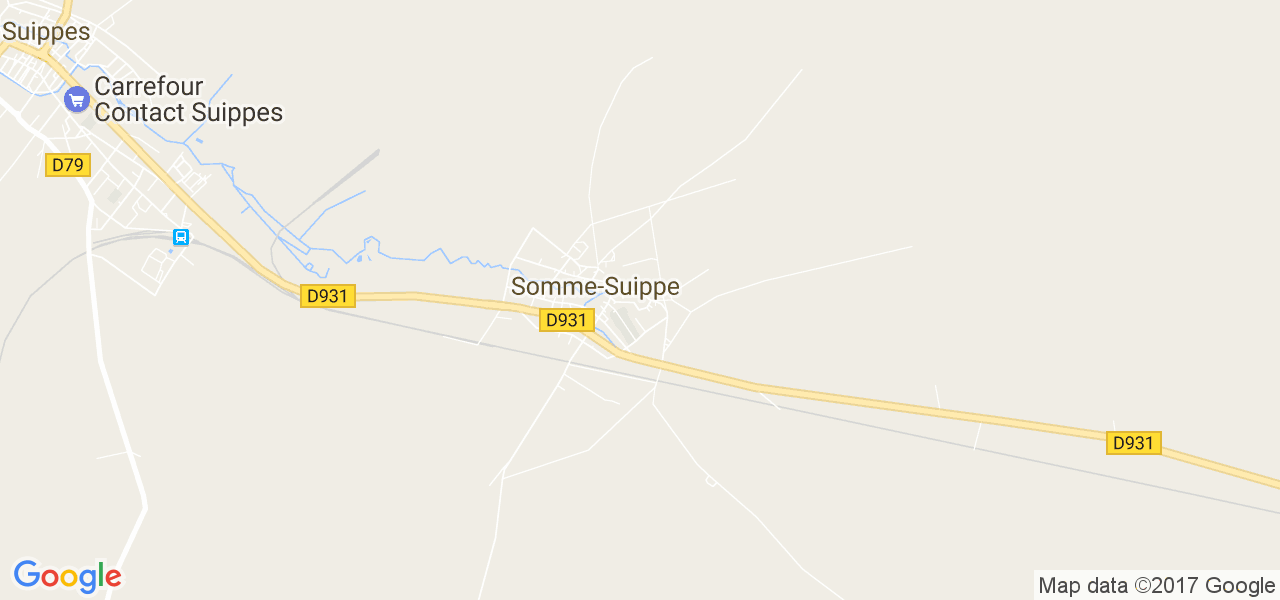 map de la ville de Somme-Suippe