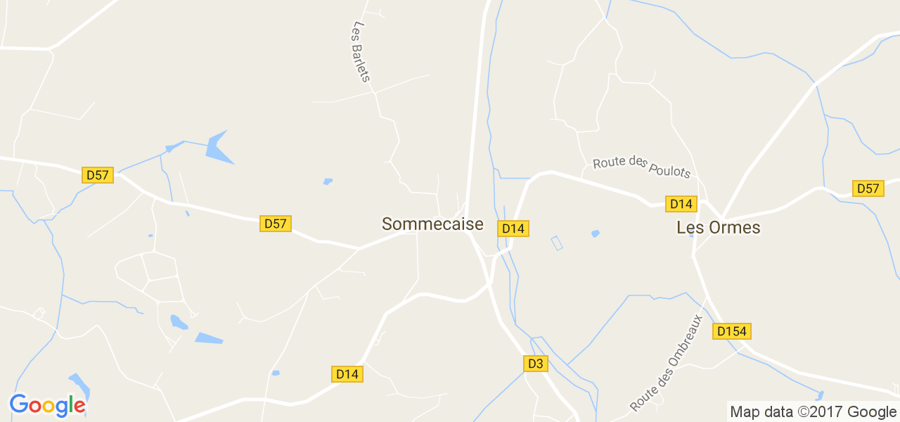 map de la ville de Sommecaise