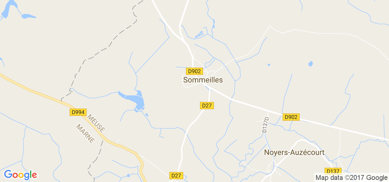 map de la ville de Sommeilles