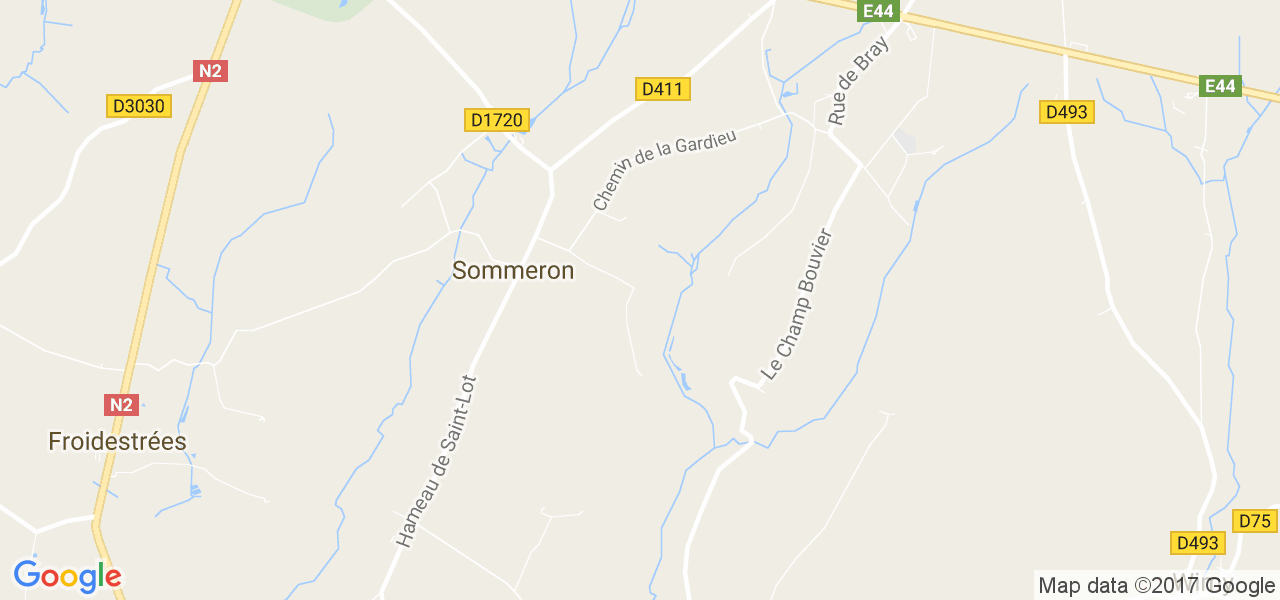 map de la ville de Sommeron