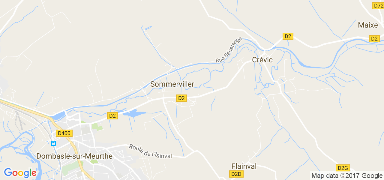 map de la ville de Sommerviller