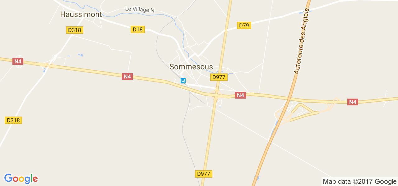 map de la ville de Sommesous