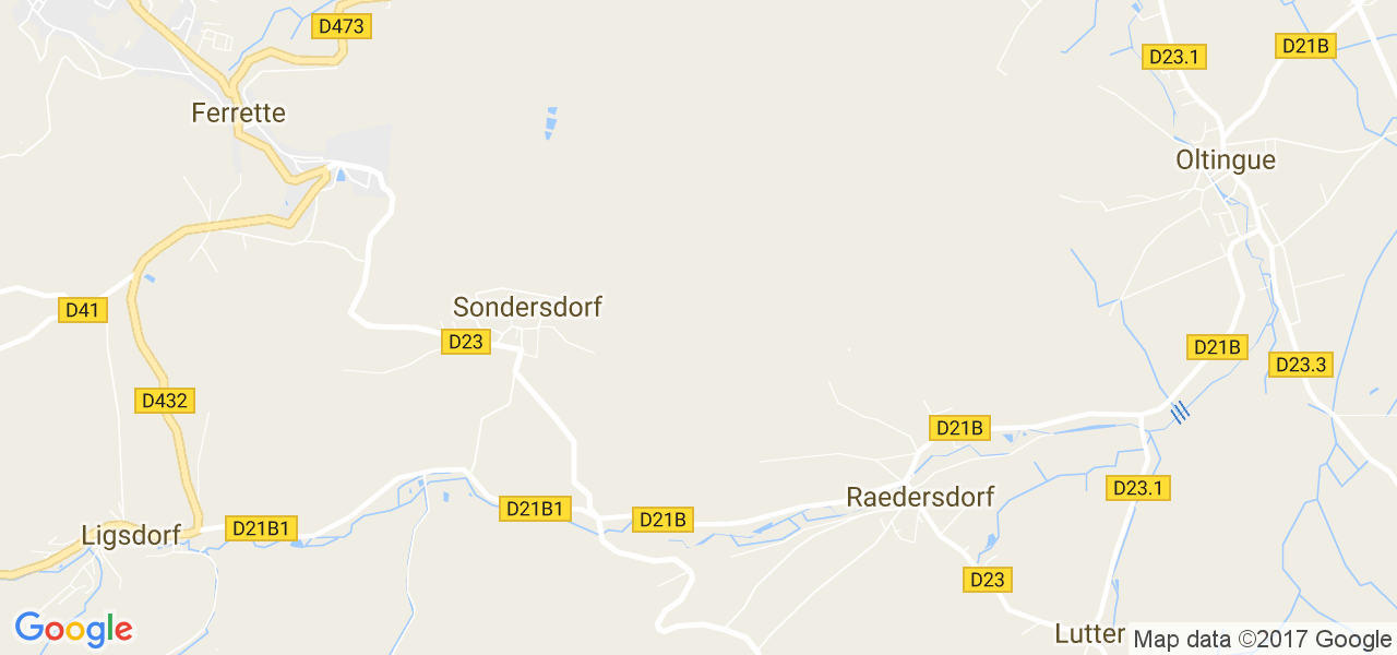 map de la ville de Sondersdorf