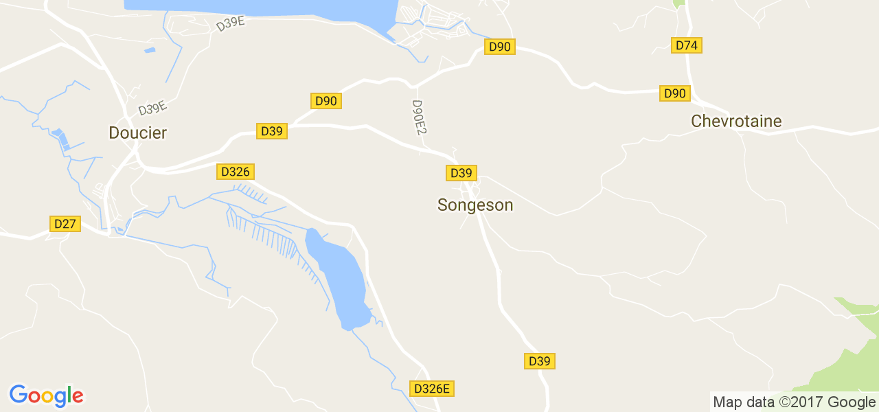 map de la ville de Songeson