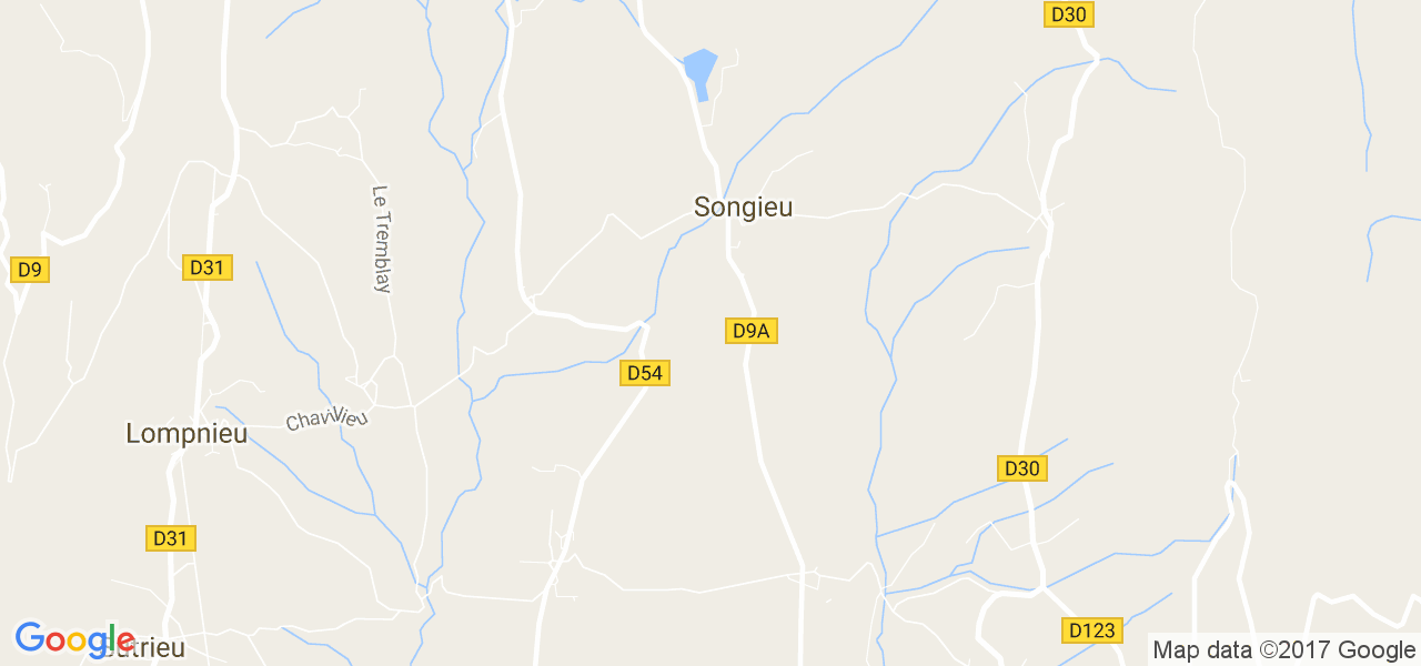 map de la ville de Songieu