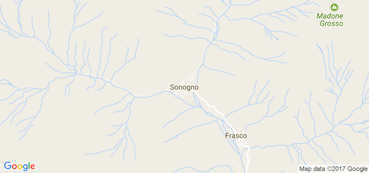 map de la ville de Sonogno