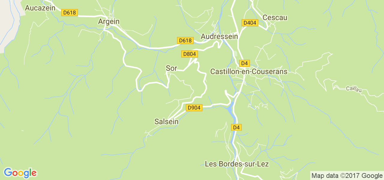 map de la ville de Sor