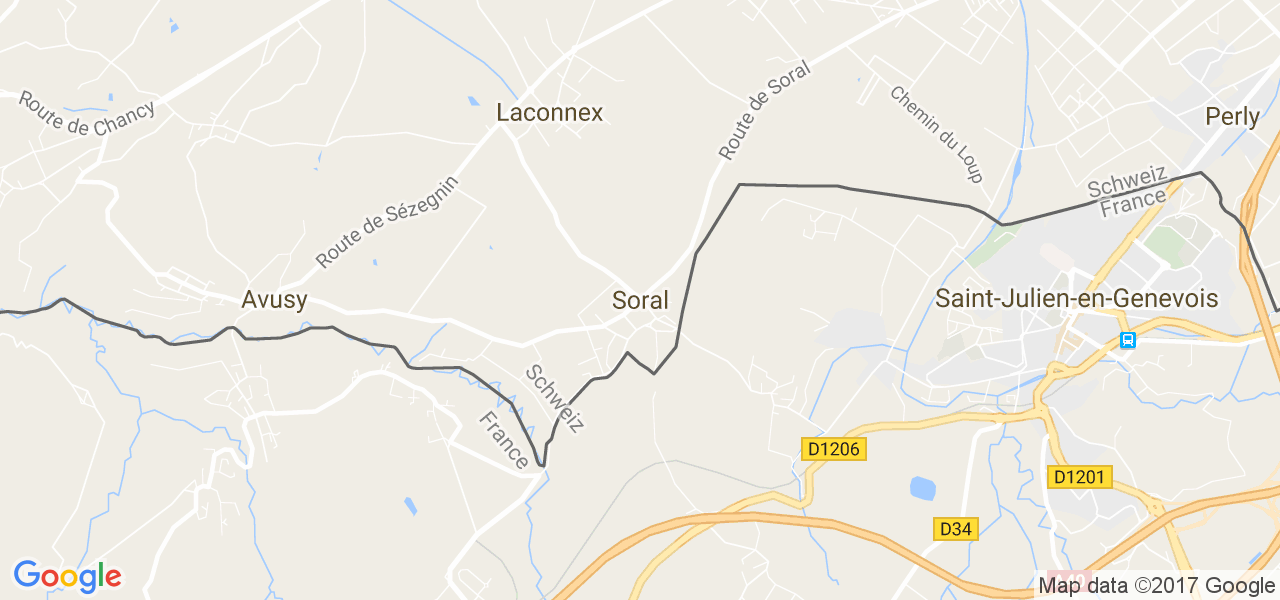 map de la ville de Soral