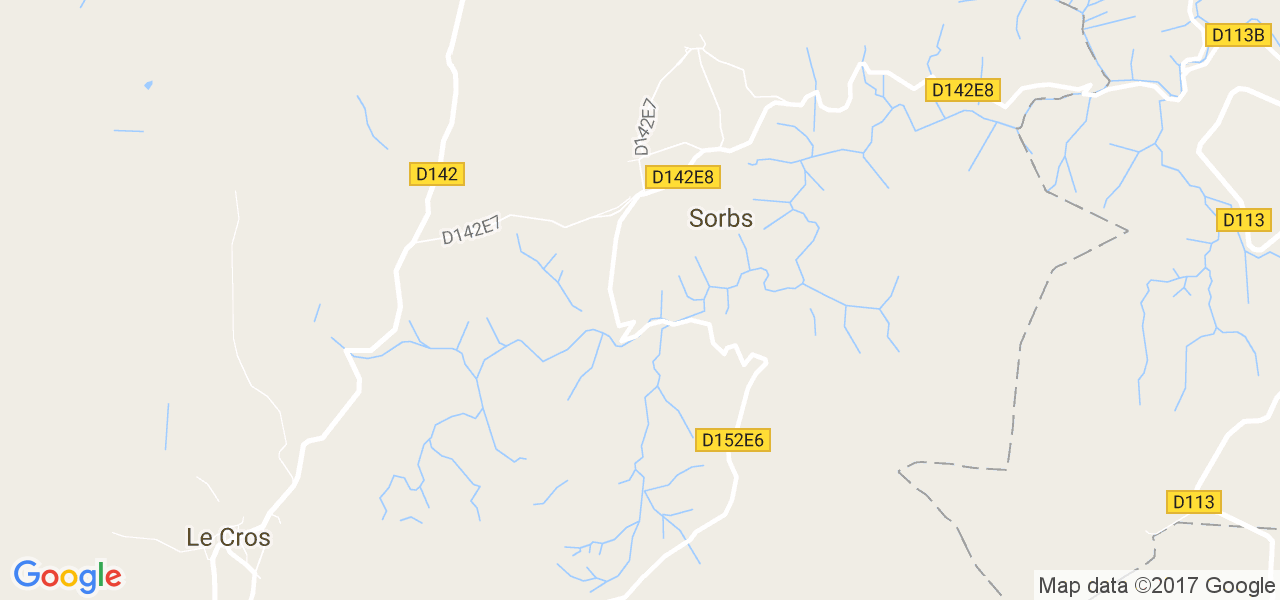 map de la ville de Sorbs