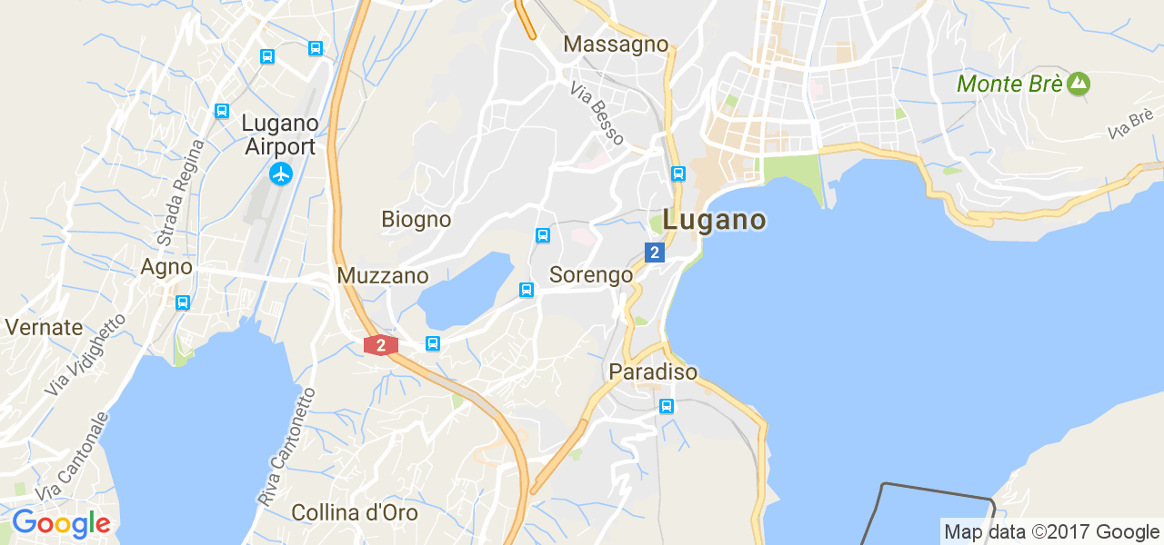 map de la ville de Sorengo