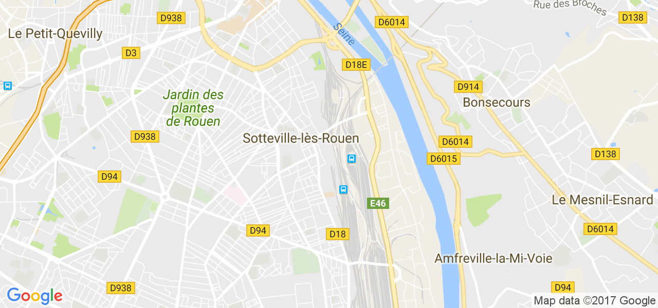 map de la ville de Sotteville-lès-Rouen