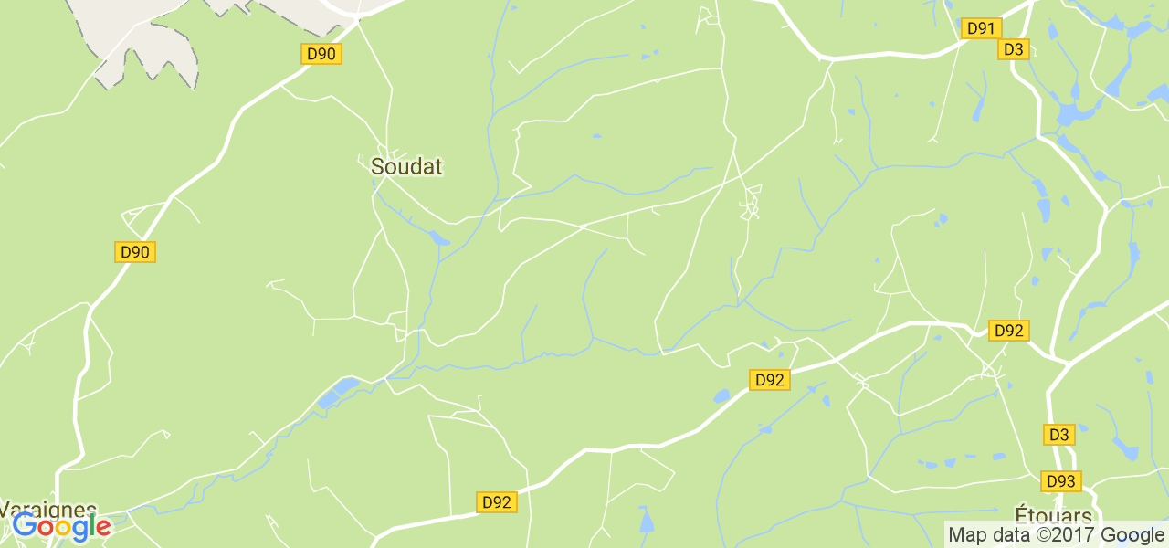 map de la ville de Soudat