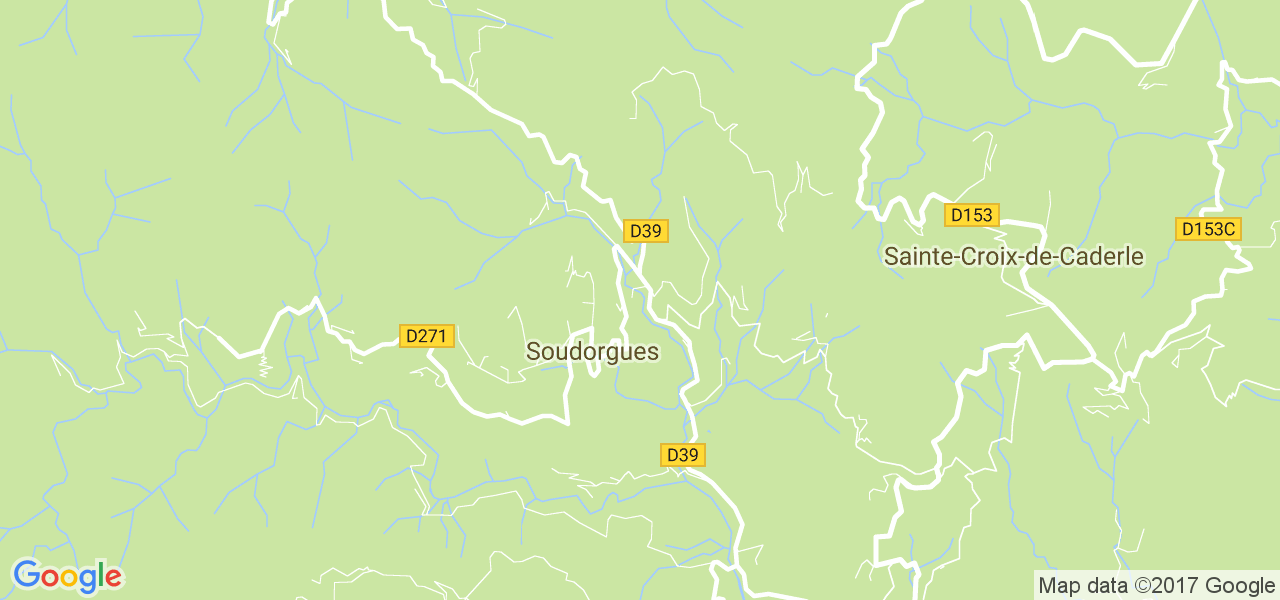 map de la ville de Soudorgues