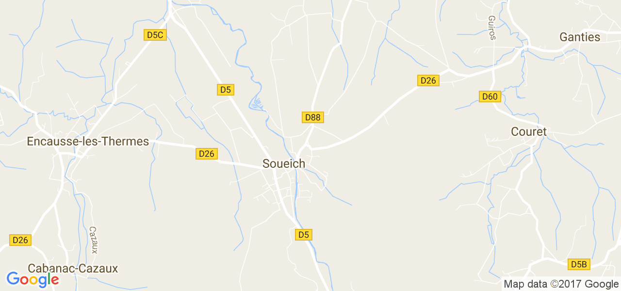 map de la ville de Soueich