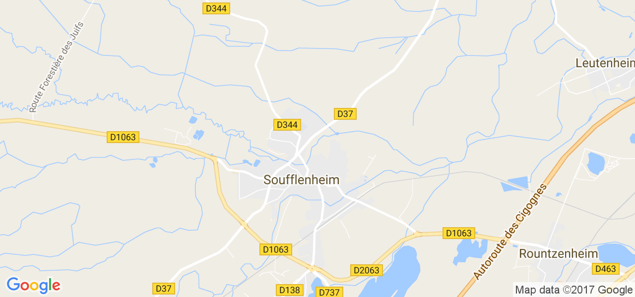 map de la ville de Soufflenheim