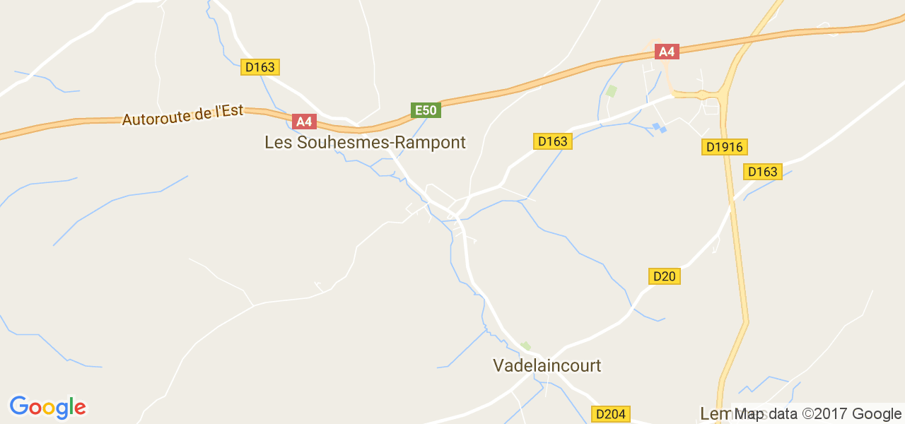 map de la ville de Souhesmes-Rampont