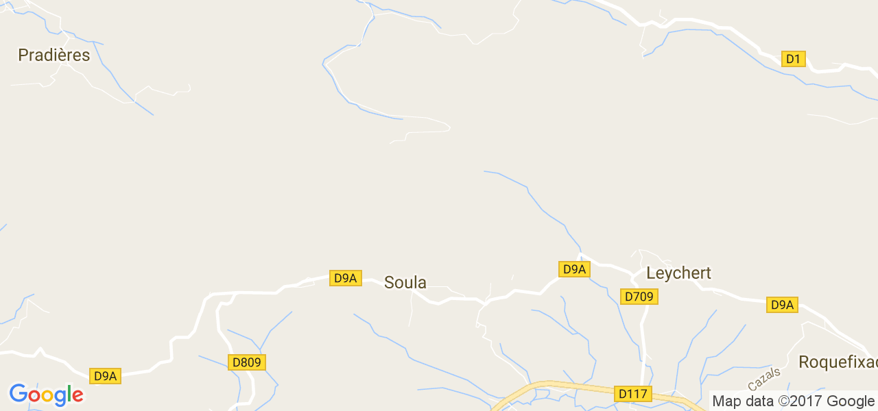 map de la ville de Soula