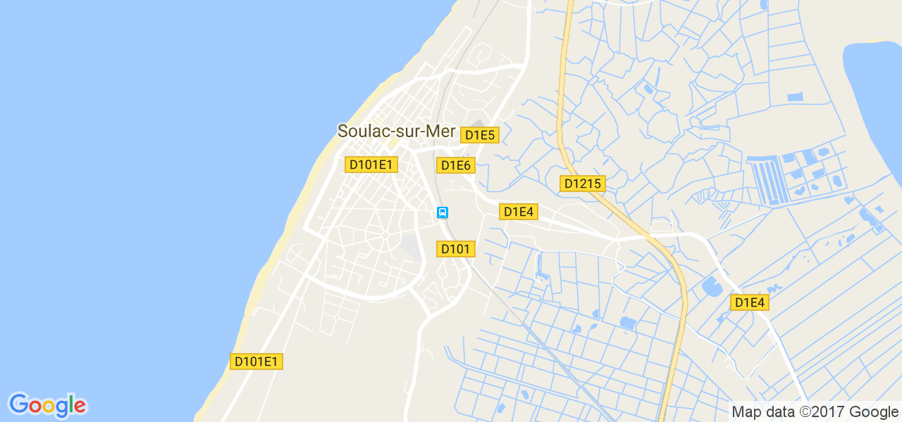 map de la ville de Soulac-sur-Mer