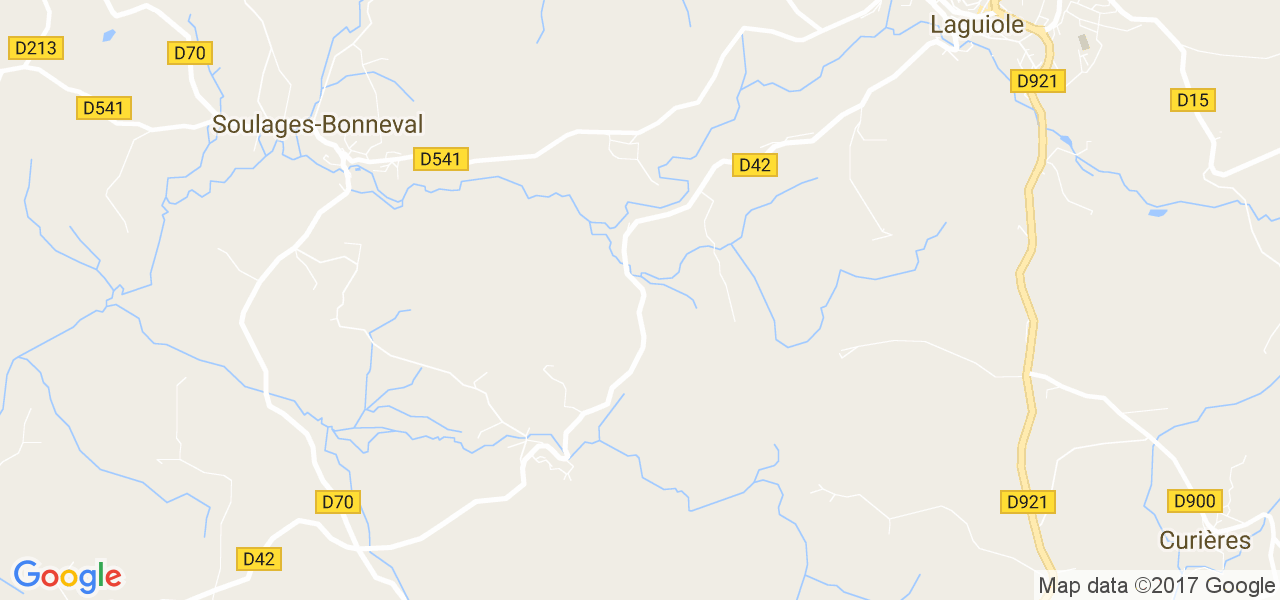 map de la ville de Soulages-Bonneval