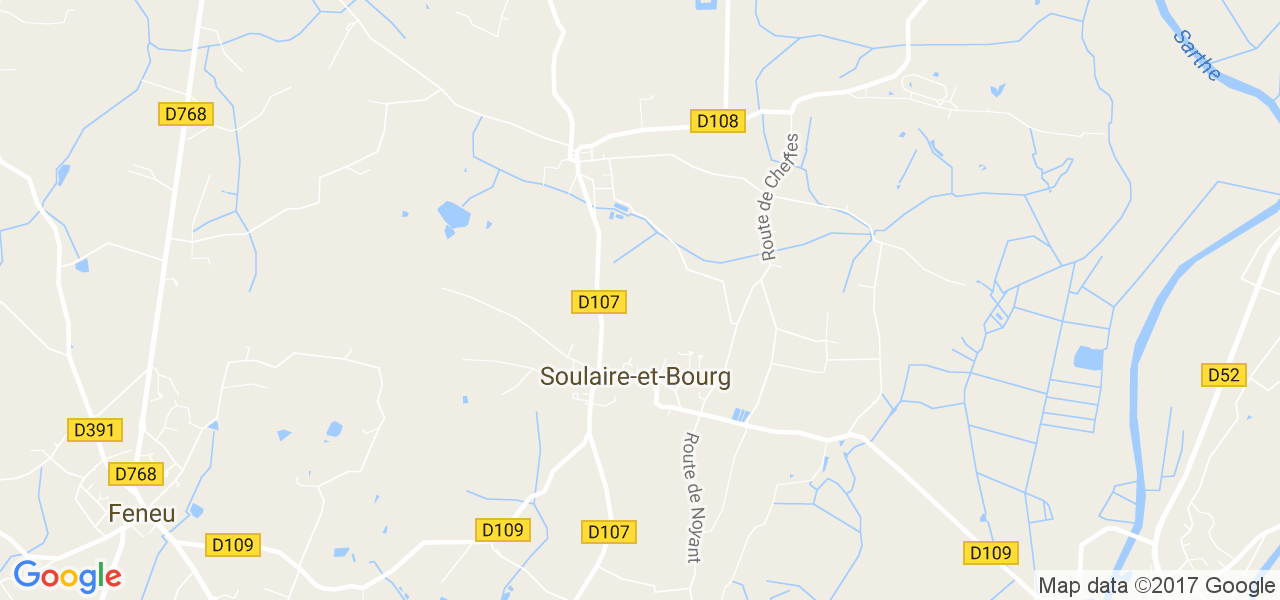 map de la ville de Soulaire-et-Bourg