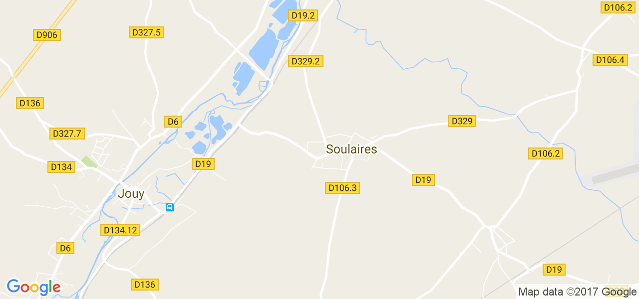 map de la ville de Soulaires