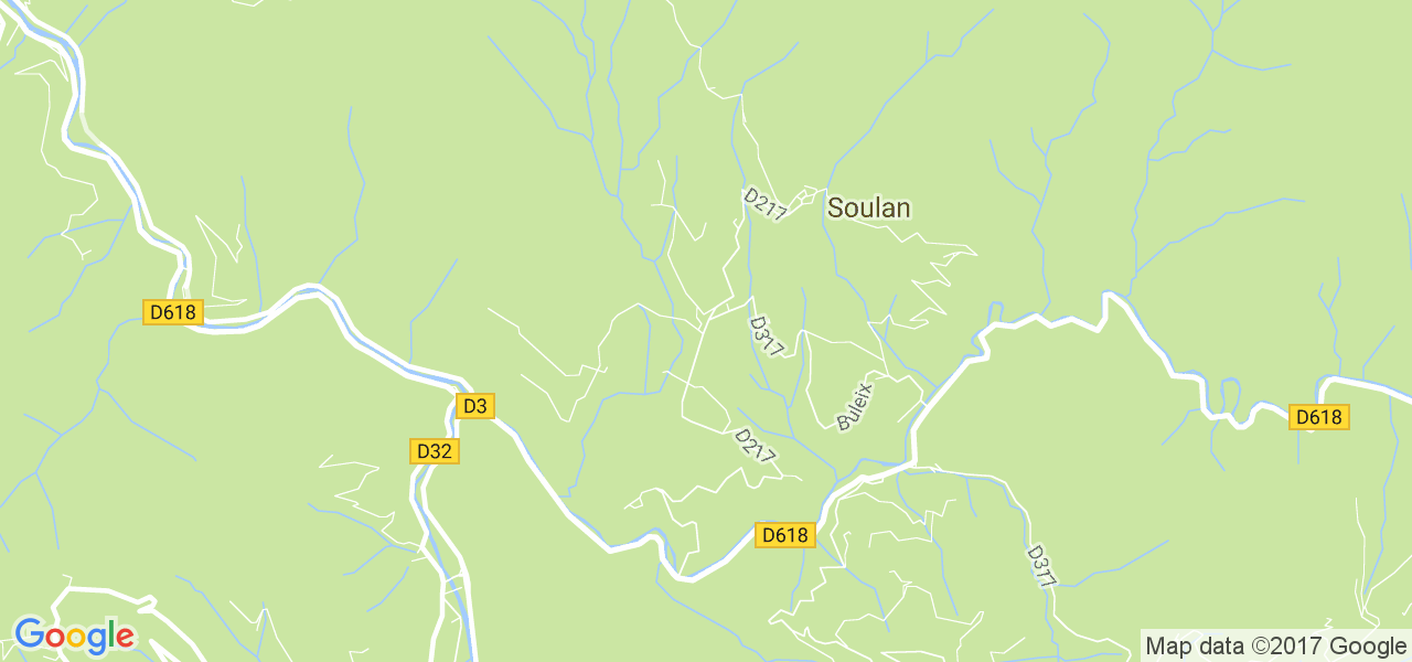 map de la ville de Soulan