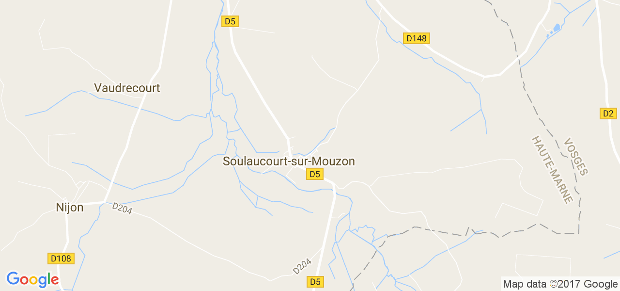 map de la ville de Soulaucourt-sur-Mouzon