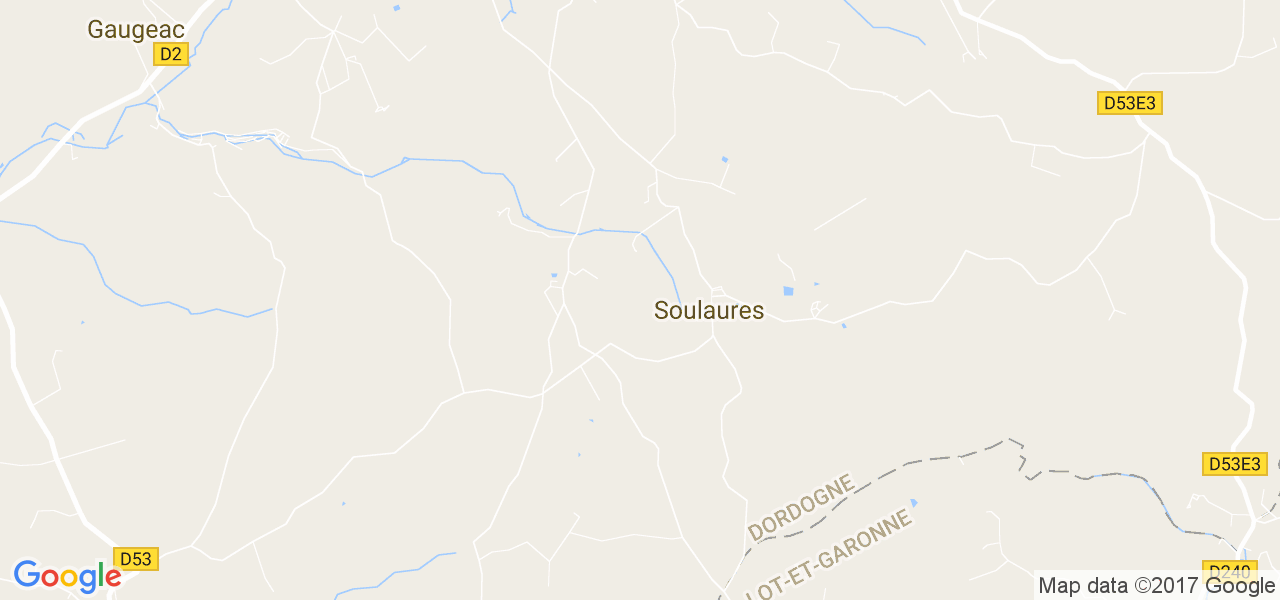 map de la ville de Soulaures