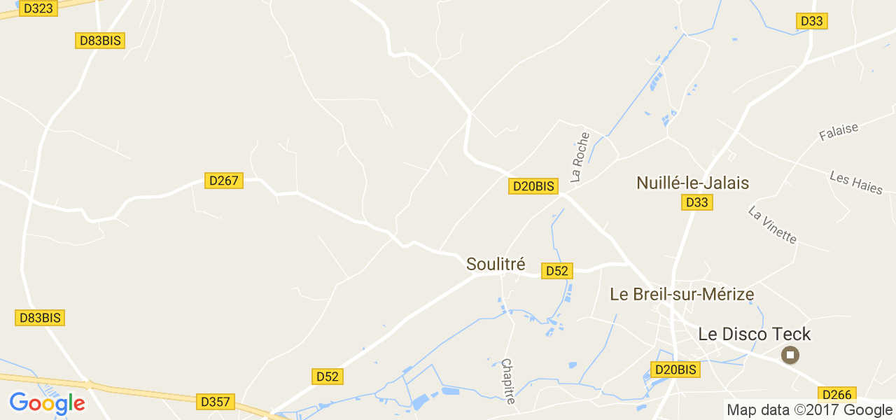 map de la ville de Soulitré