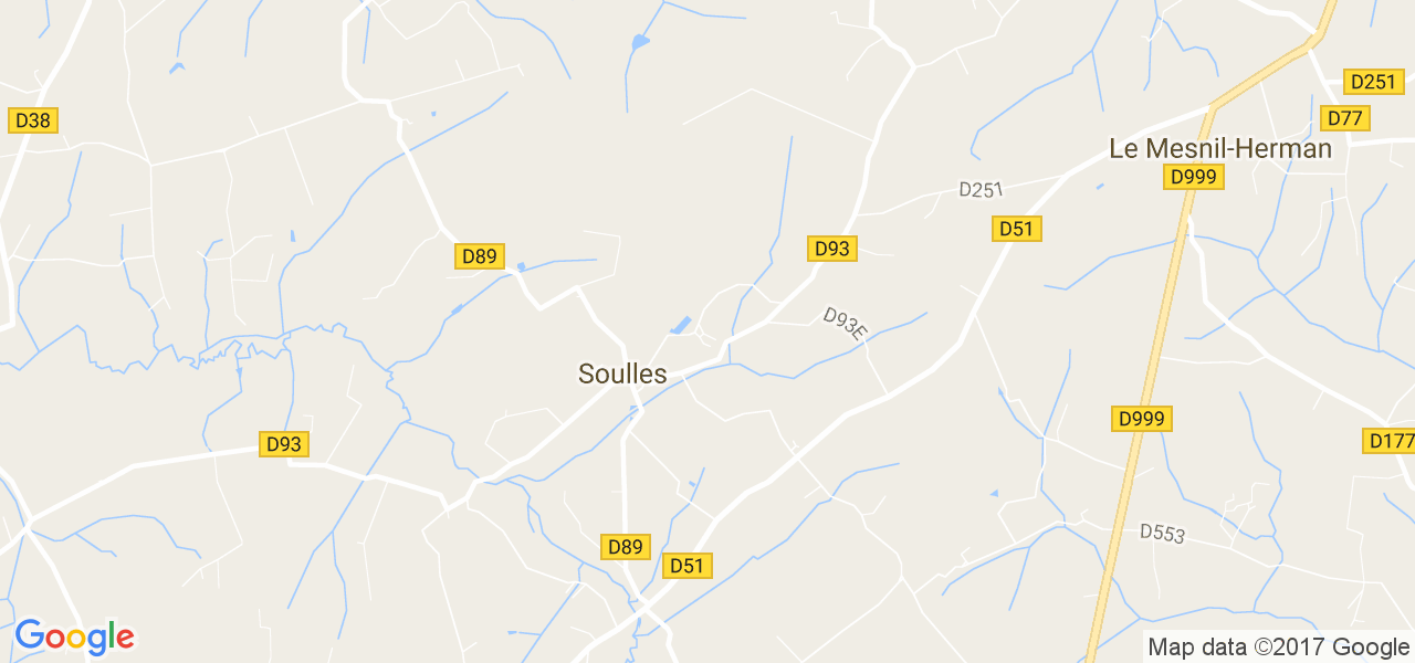 map de la ville de Soulles