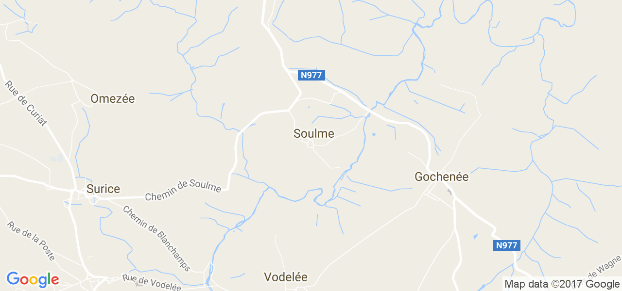 map de la ville de Soulme