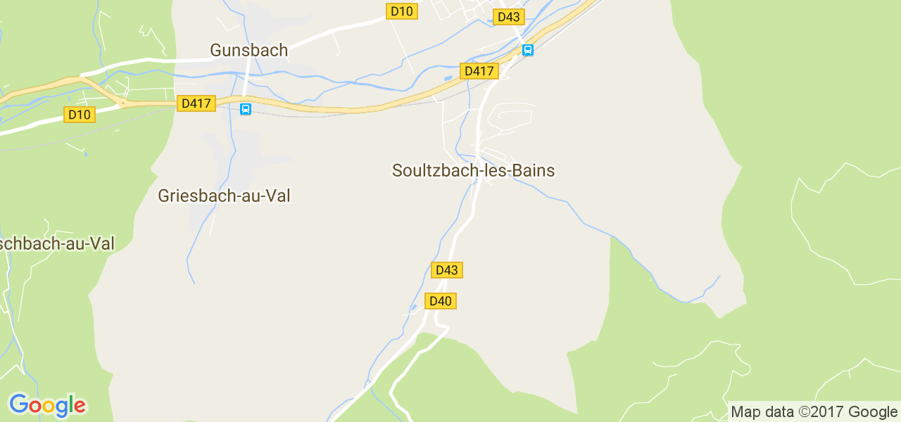 map de la ville de Soultzbach-les-Bains