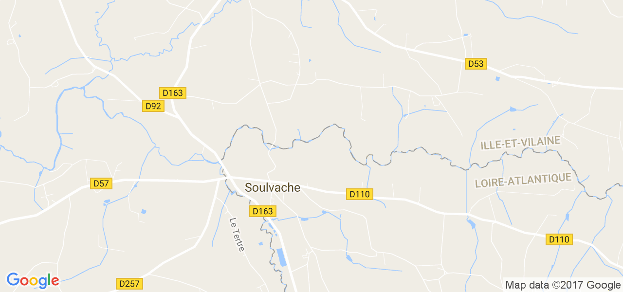 map de la ville de Soulvache