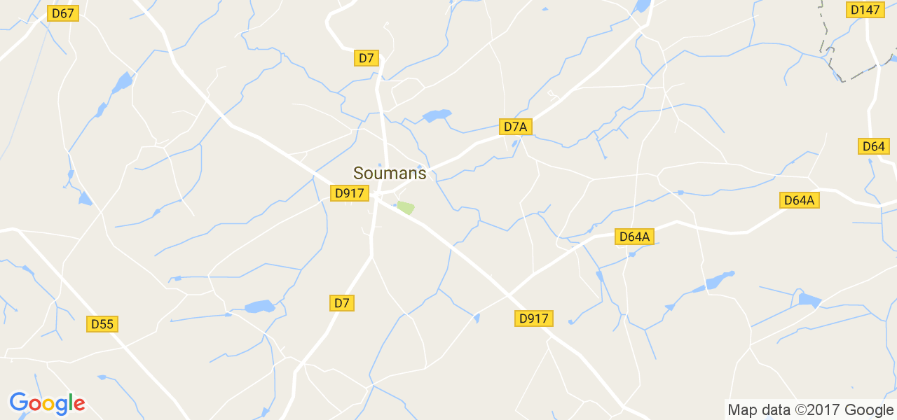 map de la ville de Soumans