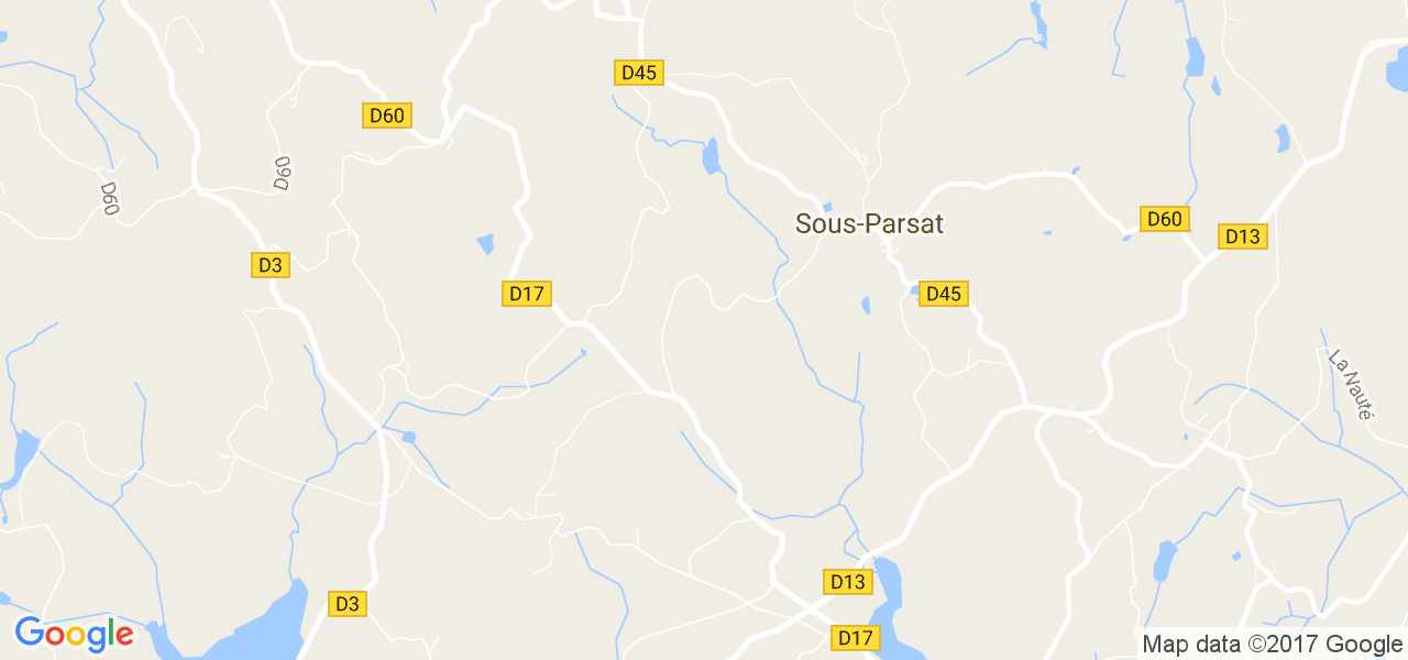 map de la ville de Sous-Parsat