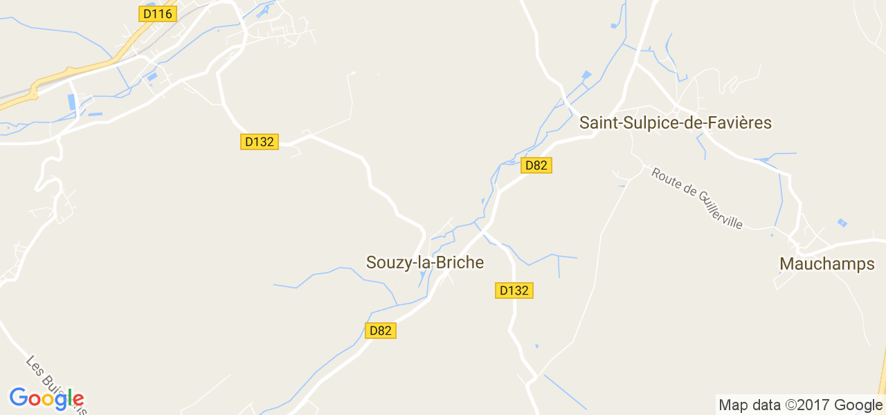 map de la ville de Souzy-la-Briche