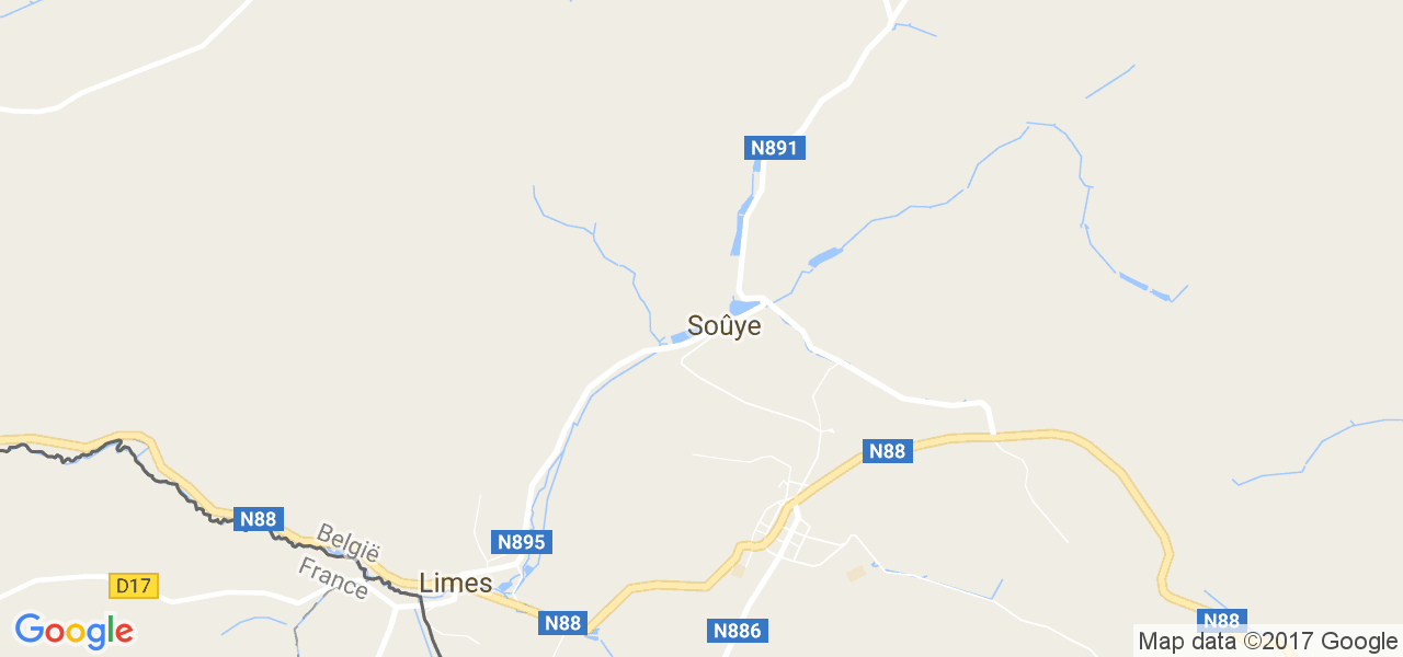 map de la ville de Soye