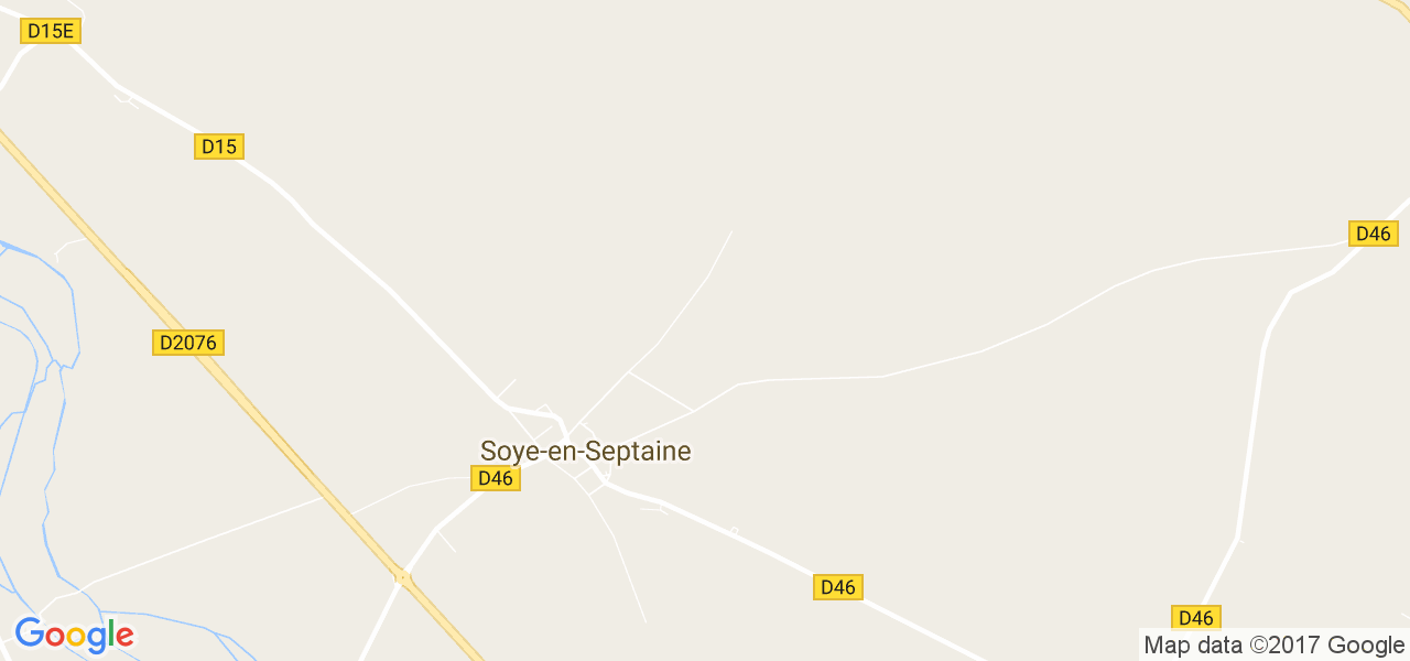 map de la ville de Soye-en-Septaine