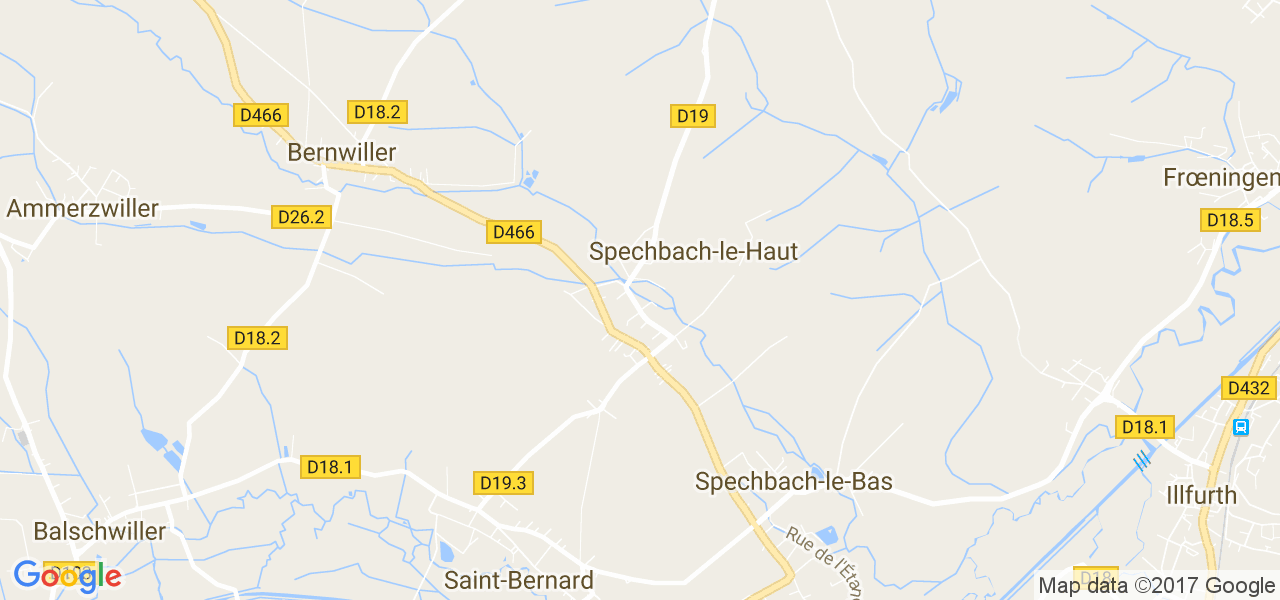 map de la ville de Spechbach-le-Haut