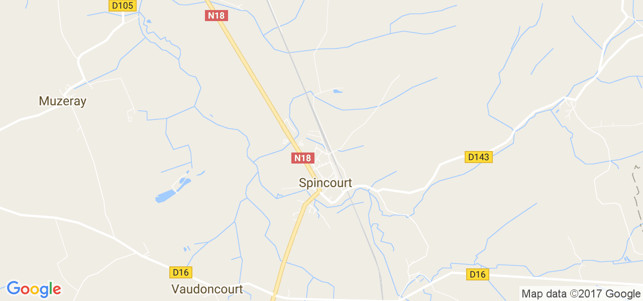 map de la ville de Spincourt