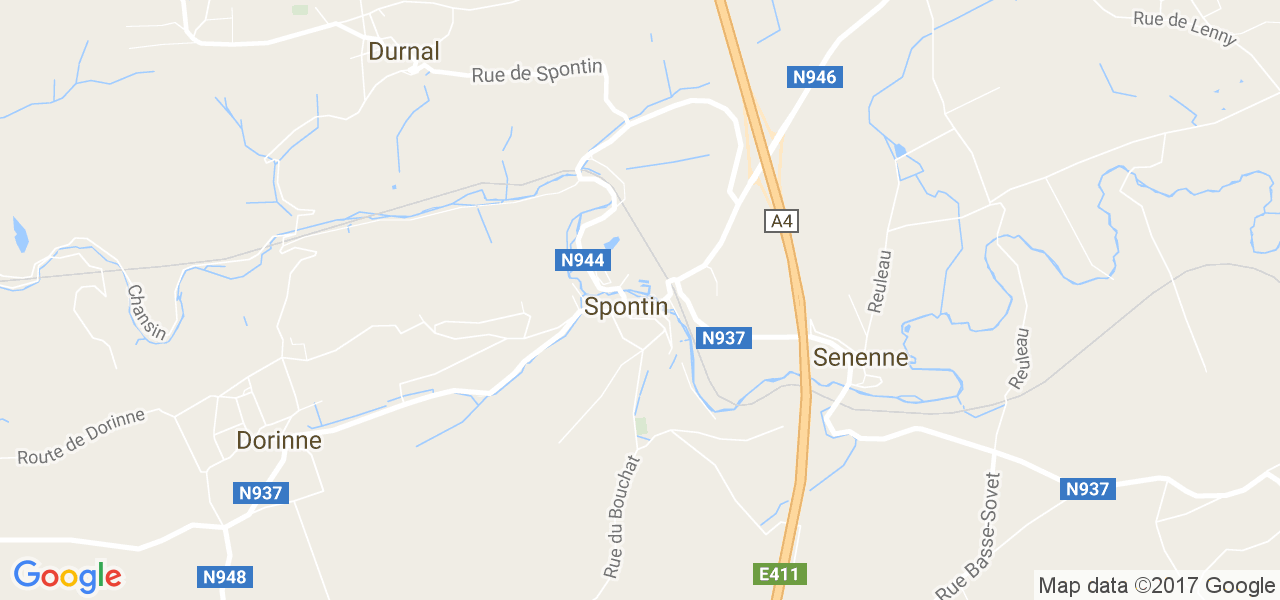 map de la ville de Spontin